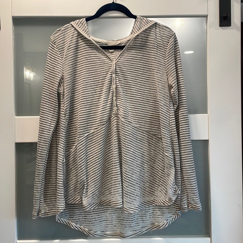 White Crow Hooded Waffle Knit